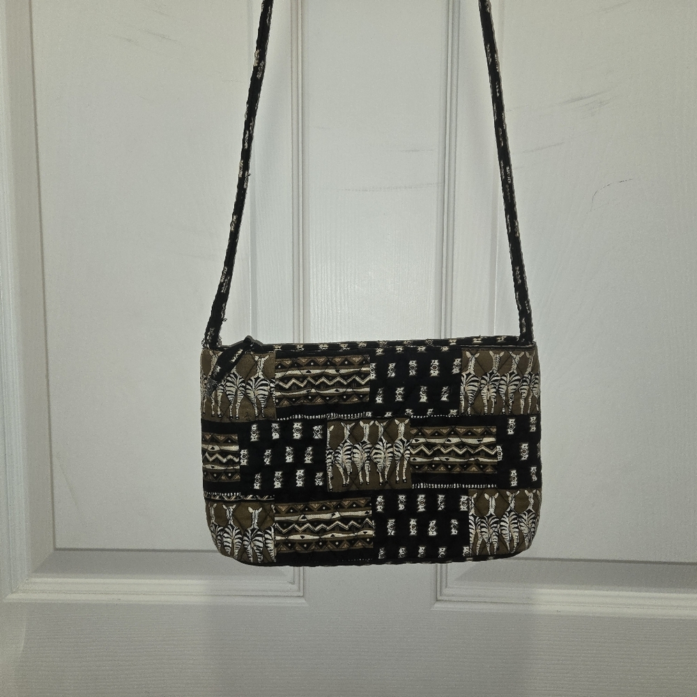 Vera Bradley Vintage Crossbody, Zebra, EUC
